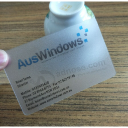 Clear transparent visiting business card manufacturer
