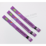 Fashionable one time use fabric cloth wristband bracelet,cloth wristband