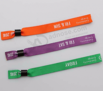 Eco-friendly custom woven wristbands promotion gifts