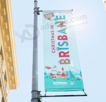Full color printing vivid street light pole poster