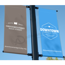 Werbung Straßenschild Pole Polyester Banner