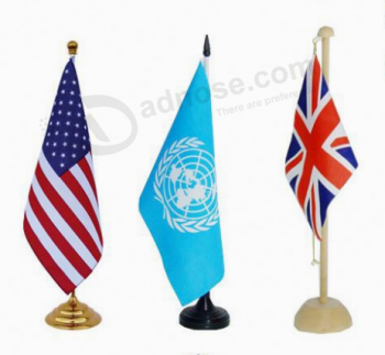 Professional OEM printing national desk flag/table Flag