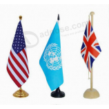 Professionele oem afdrukken nationale desk vlag/Tafel vlag