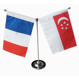 Oem promocional países poliéster escritório mesa decorativa bandeira