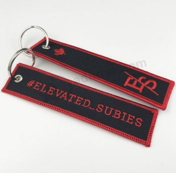 Hot Selling Woven Logo Keychain for Promotional gifts
