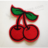 Novo estilo bordado patches applique frutas para tampar