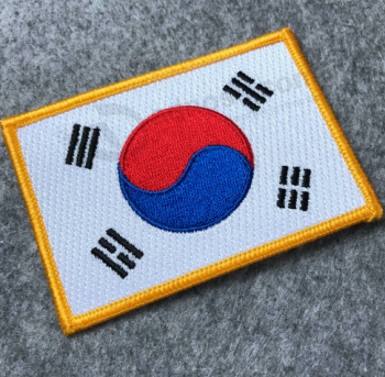 Parche bordado personalizado de la bandera del país del proveedor de China