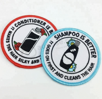 Fashion Embroidery Custom logo Patches Embroidered Badges For Clothing