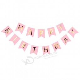 Feliz cumpleaños carta papel garland empavesado banner fiesta de cumpleaños decoración