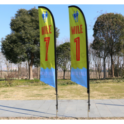 Low MOQ Feather Signs Custom Feather Flags with high quality and any size