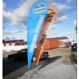 Qualitativ hochwertige benutzerdefinierte Logo Teardrop Feder Flaggen Drucken