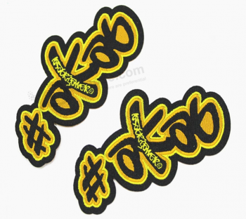 Name Logo Self Adhesive Fabric Patches for Clothing