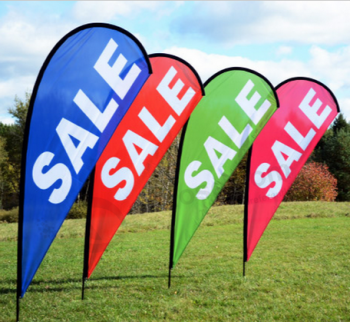 Double Side Printing Teardrop Flag Banners Custom with high quality and any size