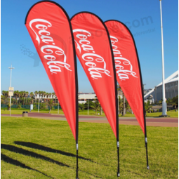 Full Color Printing Advertising Tear Drop Flags with high quality and any size