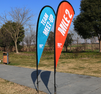 Outdoor Advertising Teardrop Flags and Banners Custom with high quality and any size