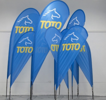 Printed Outdoor Teardrop Banners for Advertising with high quality and any size