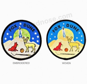 Child Cartoon Patches Main Woven Patch For Clothing