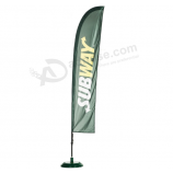 Banderas de encargo de la bandera del swooper de alta calidad al por mayor