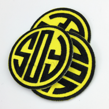 Custom Cheap Round Woven Patch For Shoes