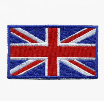 High quality UK flag iron on patch wholesale