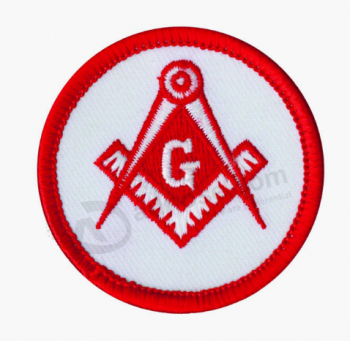 Logotipo personalizado emblema bordado remendo tecido