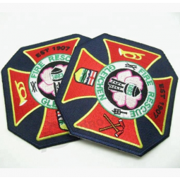 Custom design patch embroidery garment stick on patch