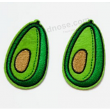 Woven fruit patches embroidered iron on patches for clothes