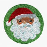 Santa claus embroidery patches custom christmas patch