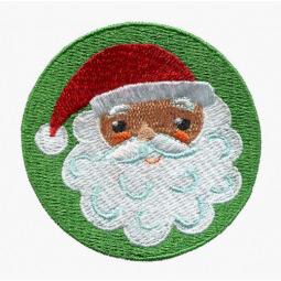 Santa claus embroidery patches custom christmas patch