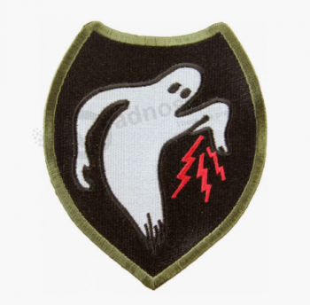 Ghost embroidered patch cheap custom woven patches