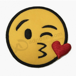 Cute embroidery emoji patch iron on badge