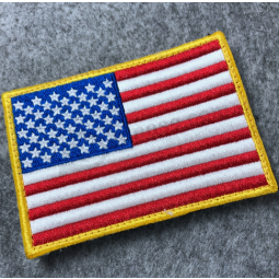 Hochwertige benutzerdefinierte amerikanische Flagge bestickt Patch