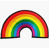 New Style fashion rainbow color patches for clothes