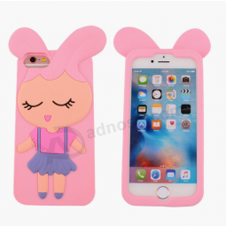 Custodia per cellulare in silicone a forma di coniglio con design personalizzato