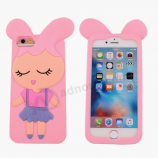 Custom design CUTE RABBIT Cartoon Silicon Cellphone Case
