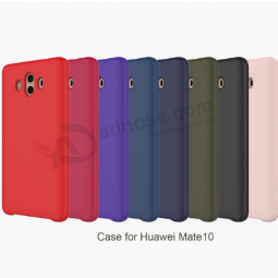 Shockproof anti dirty liquid silicon back cover case for huawei Mate 10