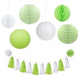 Hot sale Birthday Party Wedding Decoration Kit Paper Flowers Ball Paper Lanterns Tassel Kit