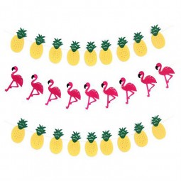9Stck./Set flamingo banner ananas banner bachelorette party girlande banner hawaiian party flamingo dekoration