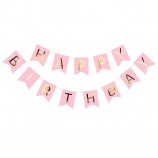 Feliz cumpleaños carta papel garland empavesado banner fiesta de cumpleaños decoración