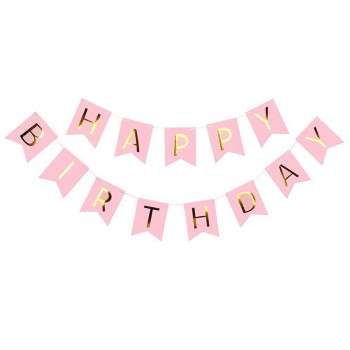 Happy Birthday Letter Paper Garland Bunting Banner Birthday Party Decoration