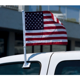 Popular poliéster carro janela america flag atacado