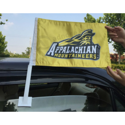 High quality advertising car flags with flagpoles