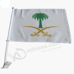 EN standard Strong car window flag with poles for sale with high quality and any size
