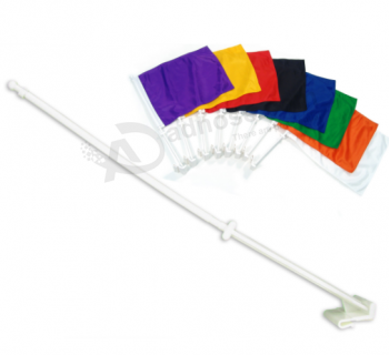 Polyester Blank Car Flag With Plastic Stick with high quality and any size