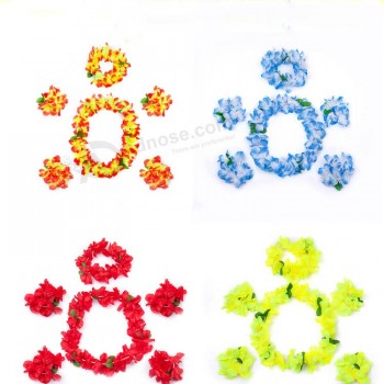 Hawaii flower lei 6pcs partie décoration été fête sur le thème