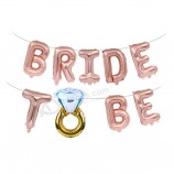 Novia para ser globos de papel de aluminio para la boda decoraciones de la fiesta de la gallina se pierda a la señora