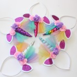 Amazon hot unicorn headband for part wedding kids birthday party