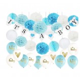 32Ps Baby Shower Decorations for Boy It's a Boy Bunting Banner, Oh Baby Ballons for baby shower decoration