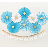Decorações do chuveiro do bebê menino, decorações da festa de aniversário menino, azul e ouro festa kit