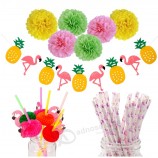 하와이 파티 장식 소용돌이 배너 garland